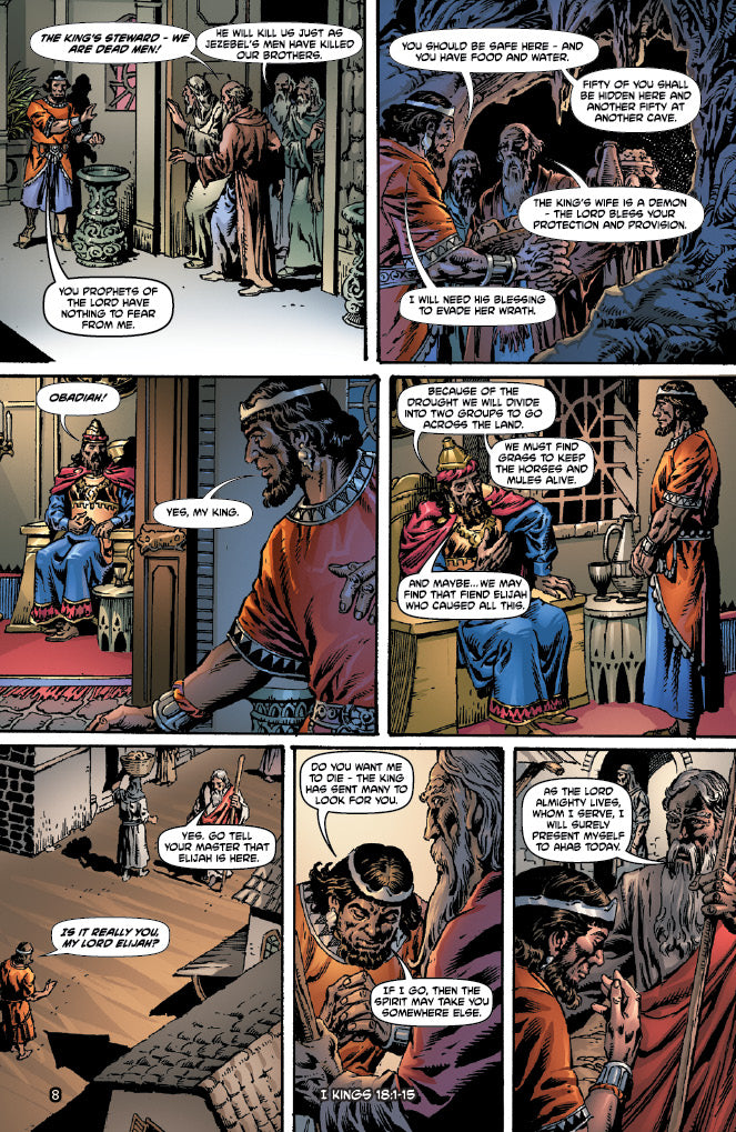 comic panels from "Elijah"