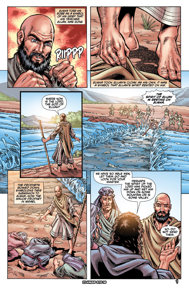 comic panels from "Elisha"