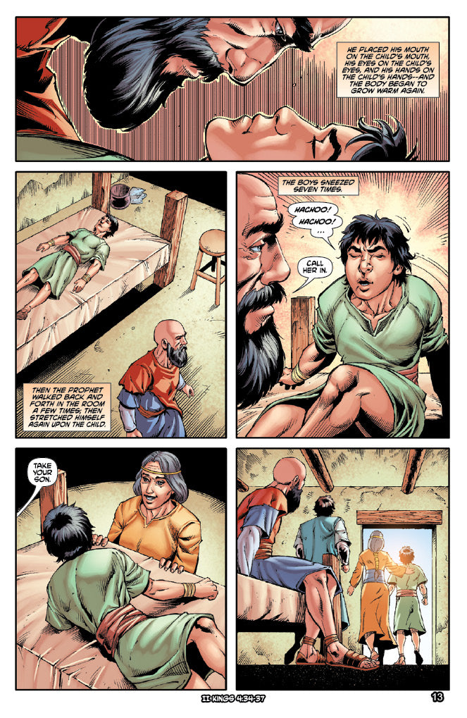 comic panels from "Elisha"