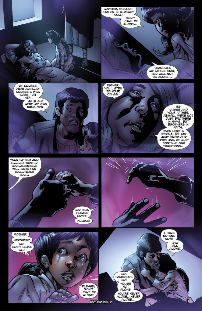 comic panels from "Esther"