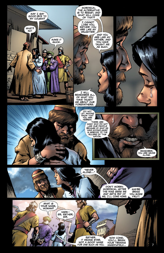 comic panels from "Esther"