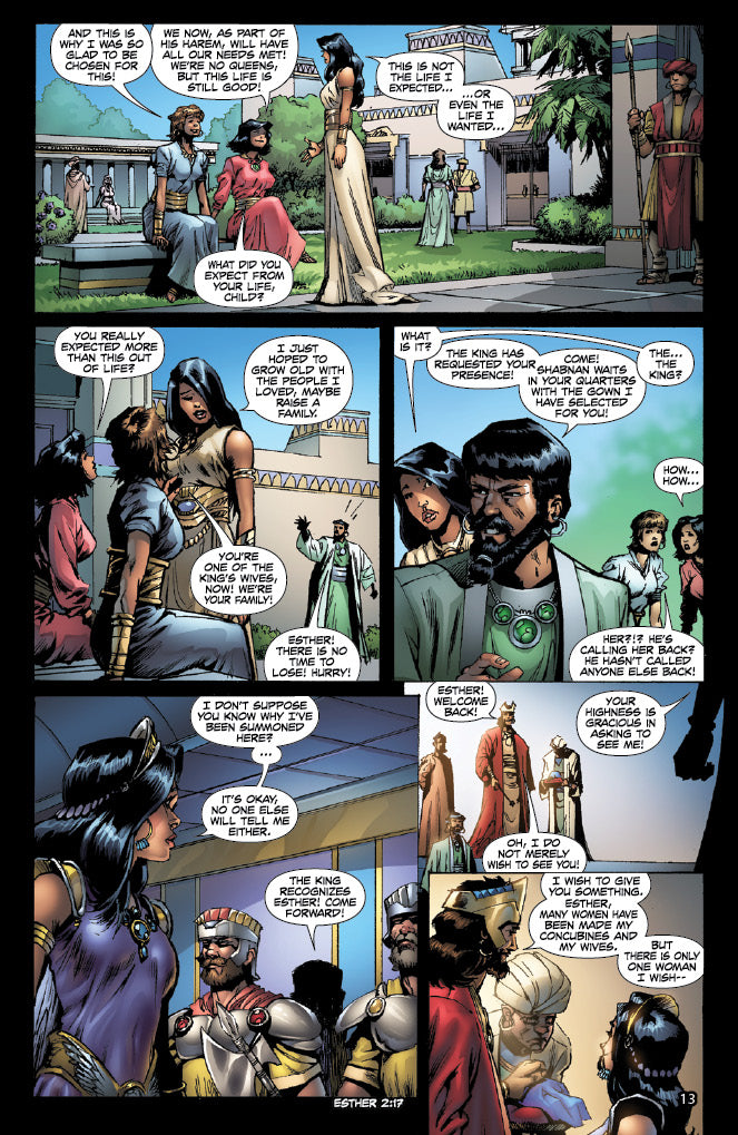 comic panels from "Esther"