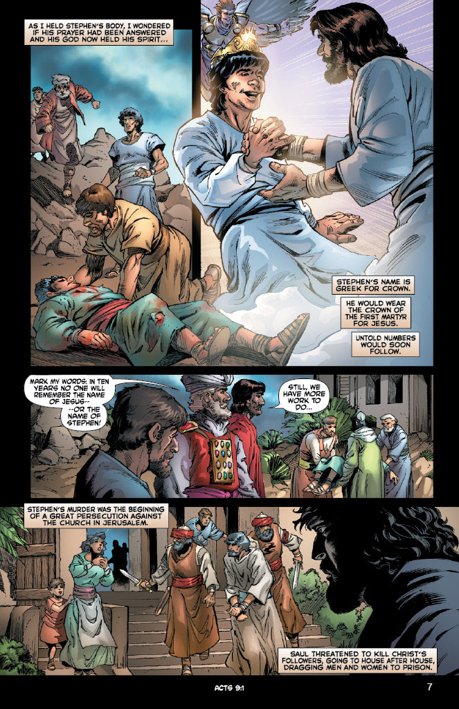 comic panel from "Acts: The Missionary"