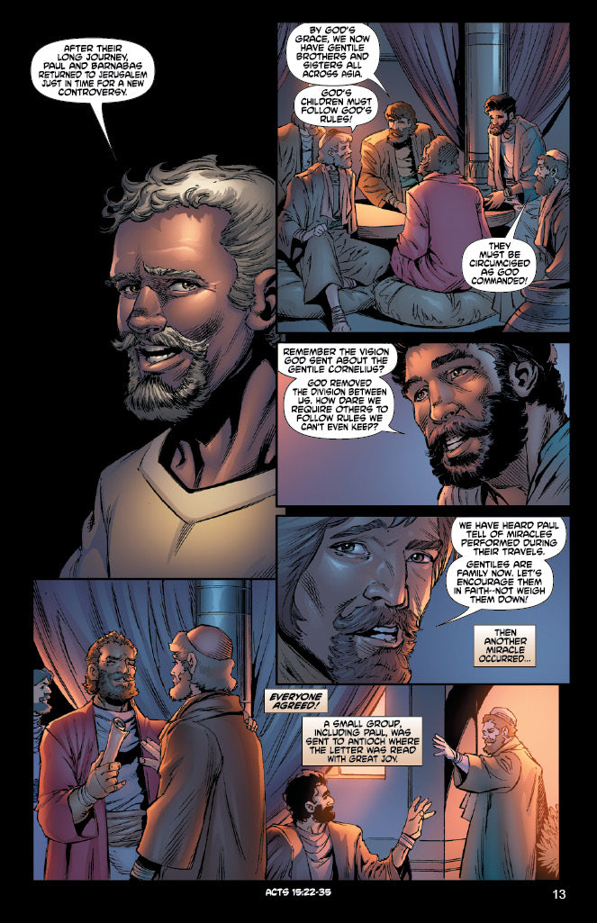 comic panels from "Acts: The Apostle"