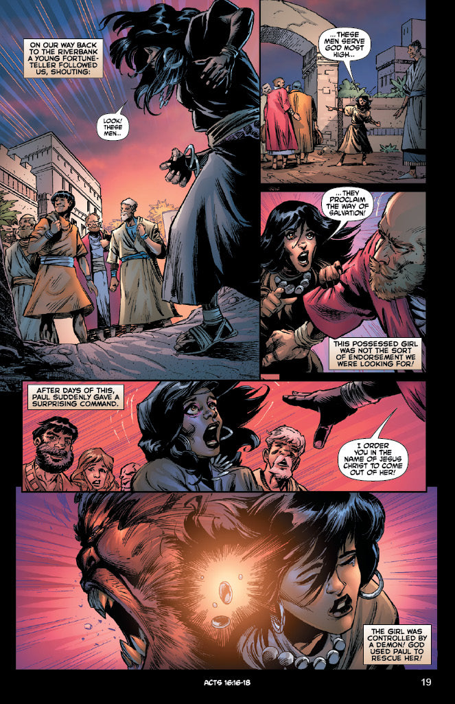comic panels from "Acts: The Apostle"