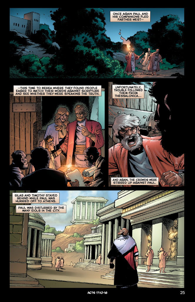 comic panels from "Acts: The Apostle"