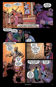 comic panels from "Acts: The Martyr"
