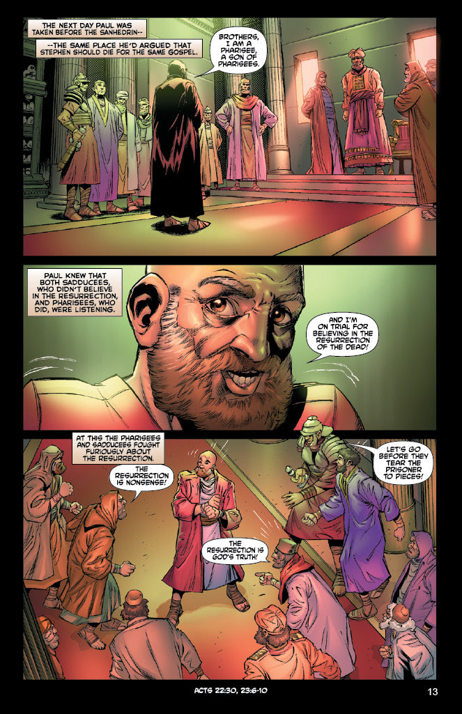 comic panels from "Acts: The Martyr"