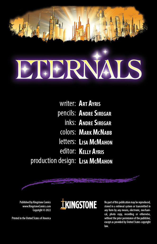 credit page from "The Eternals"