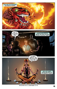 comic book panels about demons