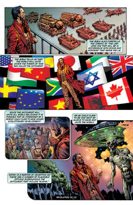 Comic book page about the antichrist