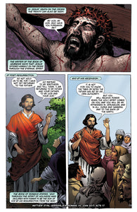 Comic book panels about the Trinity