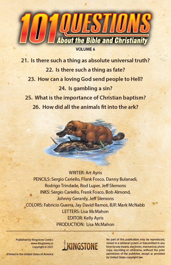 Volume 6 credits page