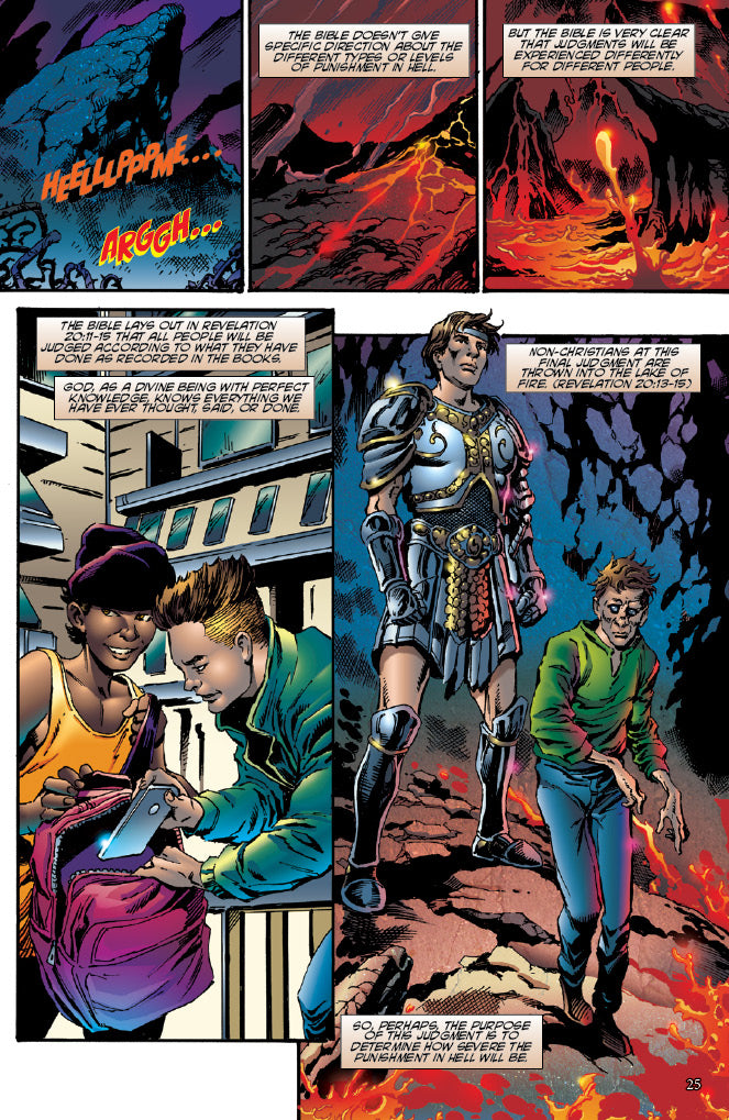 comic book panels about levels of punishment