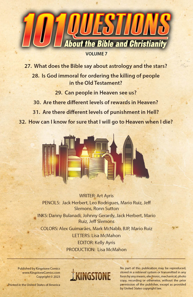 101 Questions Volume 7 - Kingstone Comics