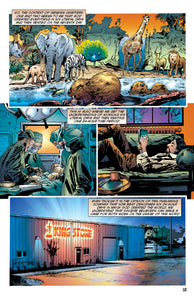 comic book page about literal six days of creation