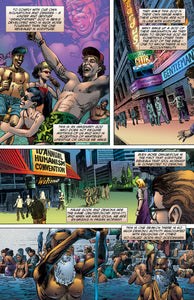 Comic book page about false gods