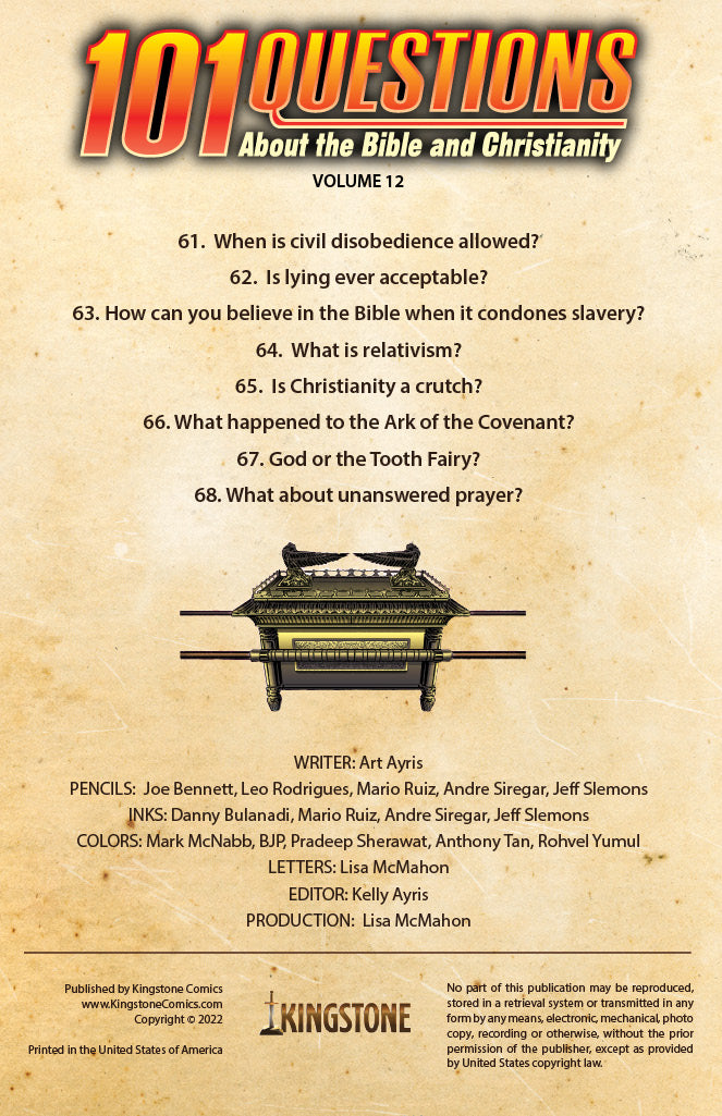 Volume 12 credits page