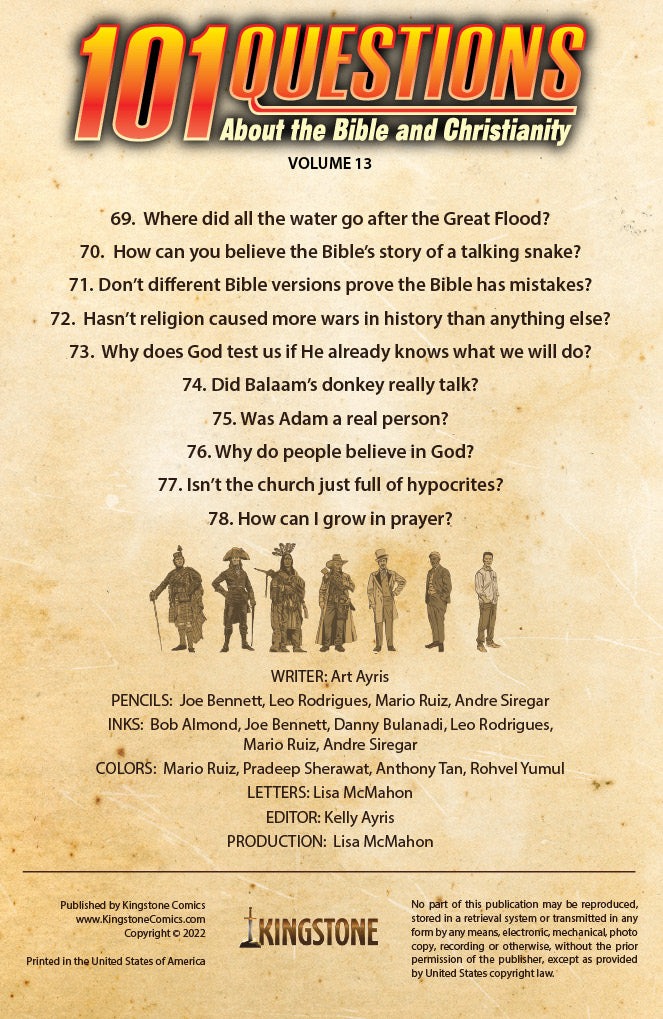 Volume 13 credits page