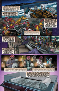 Comic book page with illustrated characters and text panels