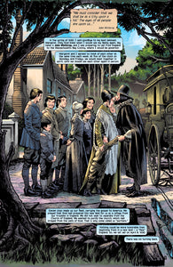 Comic book panel from "A New England"