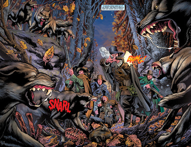 Comic book spread from "A New England"