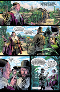 Comic book panel from "A New England"