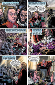 Comic book panel from "A New England"