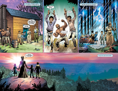 comic panels from "Booker" graphic novel